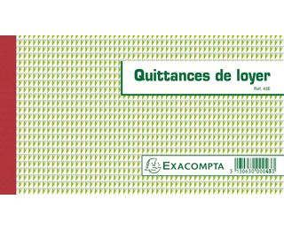 Manifold Quittances de loyer 12,5x21cm 50 feuillets tripli autocopiants