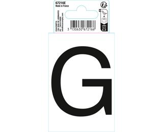Autocollant PVC adhésif antidérapant lettre G - Noir