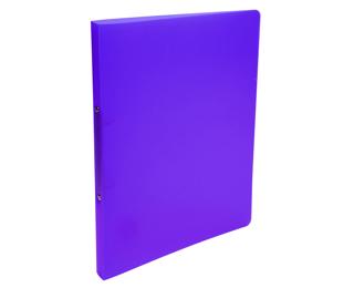 Ringhefter aus PP 500µ mit 2 Ringen 15mm, Rückenbreite 20mm, Chromaline, 32x25cm für DIN A4 - Violett