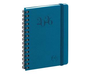 Agenda de poche Eurotime 13S spiralé Swan 9 x 13 cm Semainier Janvier à décembre 2026 - Couleurs assorties