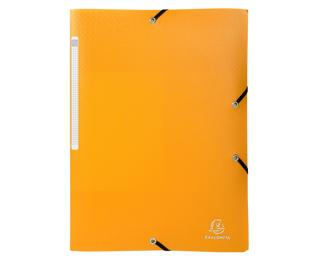 Elastomap 3 kleppen PP 5/10de Ondoorschijnend - A4 - Geel