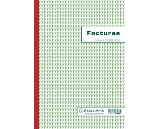 Manifold Factures avec mention TVA 29,7x21cm 50 feuillets tripli autocopiants