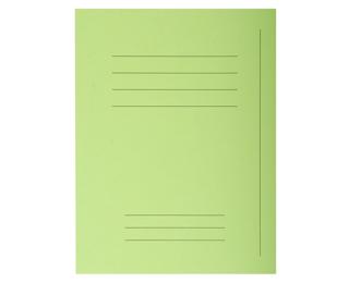 Pack of 50 pre-printed square cut folders Forever® 100% recycled - 24x32cm - Bright green