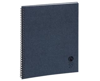 Agenda de bureau Eurotime 27S spiralé Forever 21 x 27 cm Semainier Janvier à Décembre 2027 - Bleu