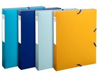Archivbox A4, Rückenbreite 40mm, Recycling-PP, BeeBlue 