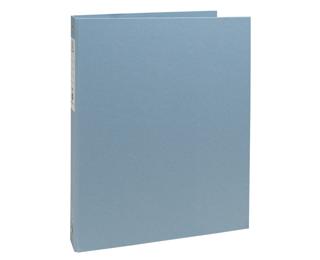 Classeur rigide recyclé 4 anneaux 30mm Autentik - Bleu gris