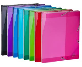 Box File Iderama Elas Fle A4 25mm PP - Assorted colours