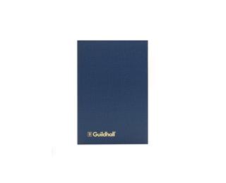 Exacompta Guildhall Account Book 298 x 203mm in Size, Hardback Vinyl Cover, 95gsm Ledger Quality Paper, Traditionally Sewn 14 Cash Columns - Blue
