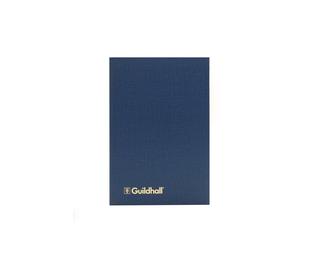 Exacompta Guildhall Account Book 298 x 203mm in Size, Hardback Vinyl Cover, 95gsm Ledger Quality Paper, Traditionally Sewn 14 Cash Columns - Blue