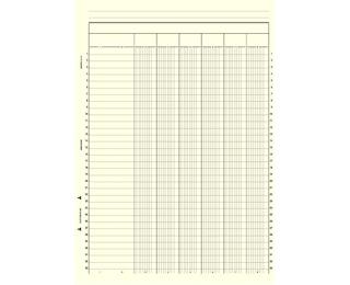 Dauphinbloc 297X210 6 colonnes 50 feuillets 
