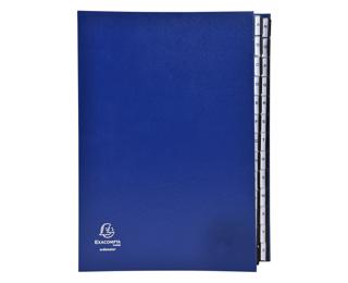 Multipart file Ordonator 26 alphabetical tabs from A to Z - A4 - Blue