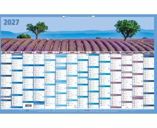 Calendrier France 14 mois 65 x 40,5 cm Annuel Décembre 2025 à Janvier 2027