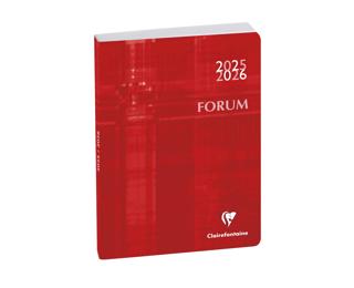 Agenda Forum Métric 12 x 17 cm Journalier Août 2025 à Juillet 2026 - Rouge