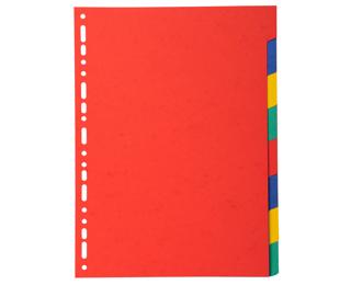 Tabbladen gerecycleerd karton 220g - 8 tabs - A4 