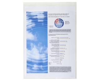 Sachet de 10 étuis de protection simples PVC lisse 20/100e - A4 - Cristal