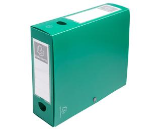 Ondoorzichtige klasseerdoose PP 7/10de Rug 80mm - A4 - Groen