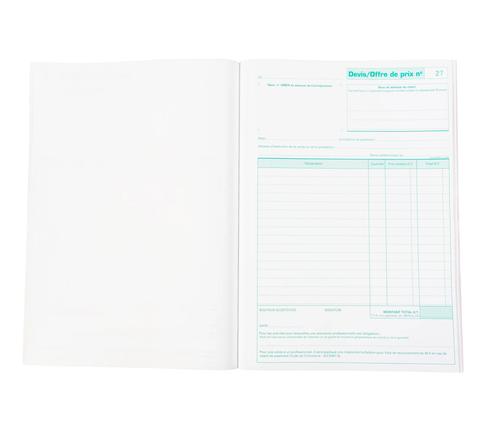 Doorschrijfpapier Bon voor Bestek van Autohandelaars 29,7x21cm 50 zelfkopiërend papier dupli., foto 2 van 6