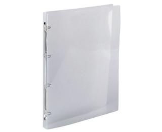 Classeur 4 anneaux 15 mm polypropylène Crystal - A4 - Cristal