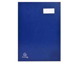 Libro firma Direction 18 scomparti dorso tela a soffietti - 24x32cm - Blu