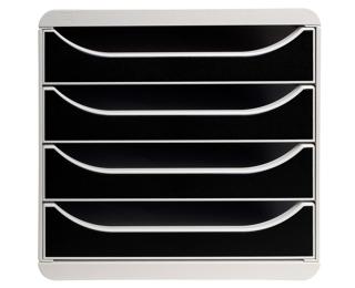Cassettiera Big Box 4 cassetti Office - Nero