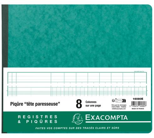 Papier 110g 80 Pages Cahier Piqué 29,7x21cm Tête Paresseuse - 5 Colonnes 80 Pages Classeur 5 Colonnes 80 Pages - 9