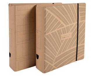 Classeur à levier dos arrondi 80mm Eterneco - Visuels assortis