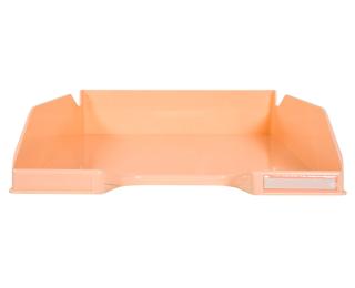 Letter tray COMBO Pastel coral glossy - Coral