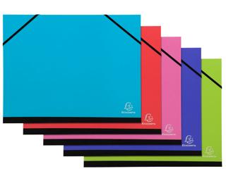 Zeichenmappe Iderama mit Gummizugverschluss 28x38cm, für Format B4 - Farben sortiert