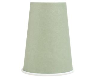 15 Gobelets en carton, 20 cl - Vert olive