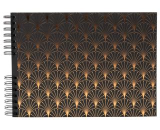Spiral photo album 50 black pages Neo Deco - Black