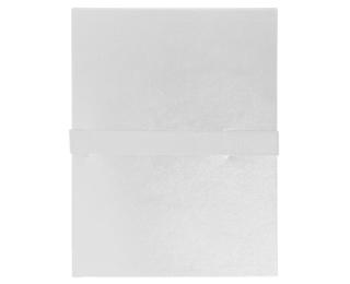 Map met uitrekbare rug in balacron met klittenbandskuiting - 24x32 cm - Geassorteerd