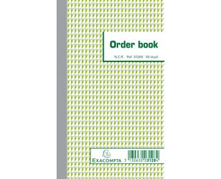 Orderbook gelijnd 17x10,5cm 50 blad doorschrijfpapier dupli
