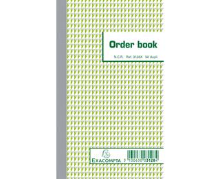Orderbook gelijnd 17x10,5cm 50 blad doorschrijfpapier dupli
