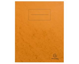 Protège cahier carte lustrée 225g - 17x22 cm - Orange