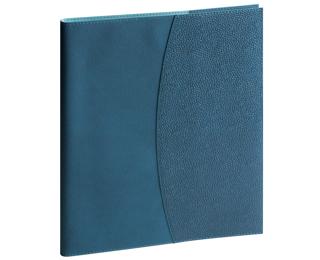 Agenda de bureau Horizons 20 Visuel Sésame 15 x 21 cm Semainier Janvier à Décembre 2027 - Bleu canard