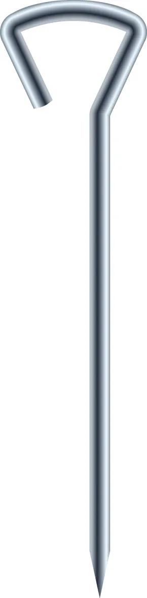 Exacompta - Boîte de 100 épingles à tête triangulaire - Argent