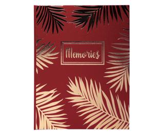 Livre d'or 100 pages tranche or - Format 27x22cm - PALMA - Rouge