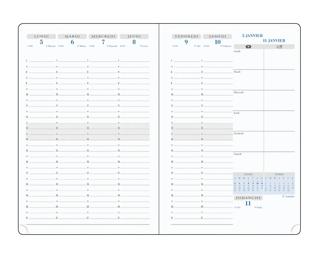 Recharge semainier SAS 20 Visuel 7 15 x 21 cm Septembre 2025 à Août 2026.