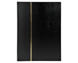 Album de timbres simili-cuir 16 pages noires - 22,5x30,5 cm - Noir
