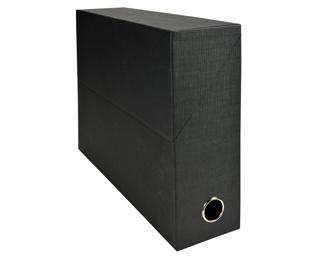 Transportdoos Rug 90mm - canvas papier - Zwart