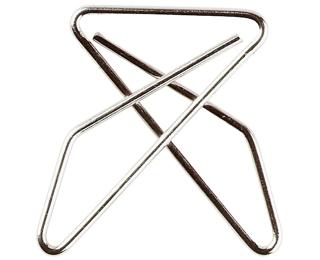 Box 100 Butterfly Paper Clips 30x40mm - Silver