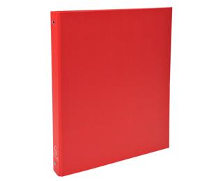 Ringbuch PP kaschiert 1,8mm, 4 Ringe 30mm, Rückenbreite 40mm, 32x26cm für DIN A4 - Rot