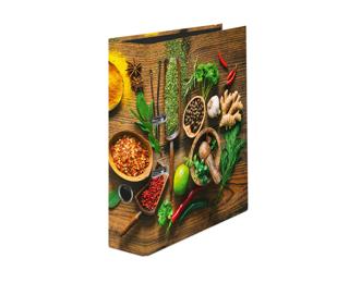 Motivordner Spice DIN A4, Rückenbreite 8cm, schwarzer Innenspiegel, Griffloch - Motiv