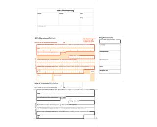 SEPA-Überweisungsformular DIN A4 100 Stück - Motiv