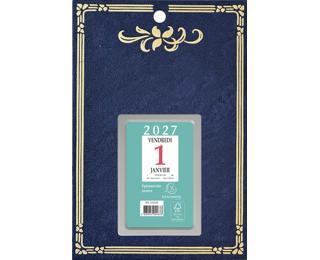 Bloc éphéméride neutre Skytos (6,5 x 9,7 cm) sur support plaque imprimée 14,5 x 21,5 cm 2027 