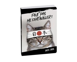 Agenda Forum Funny Pets Chat 12 x 17 cm Journalier Août 2025 à Juillet 2026 - Visuel