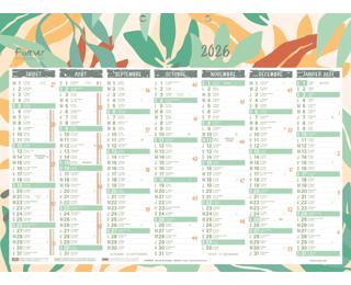 Calendrier Forever recyclé 55 x 40,5 cm Semestriel 2026