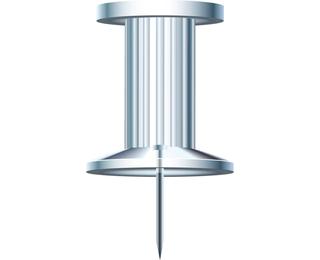 Boîte de 25 épingles Push Pins - Hauteur de pointe 7mm - 10mm de diamètre 