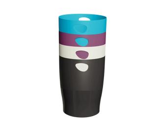 Exacompta Titane Ecobin Waste Paper Bin, Assorted Colours 