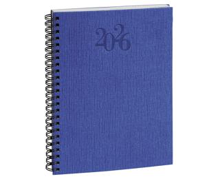 Agenda de bureau Semainier Pratic S spiralé Carte Napura 14 x 18 cm Janvier à décembre 2026 - Couleurs assorties